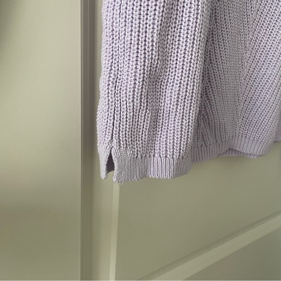Gap Vintage Wash Diagonal Ribbed Pullover Sweater in Lilac size M - Picture 5 of 6